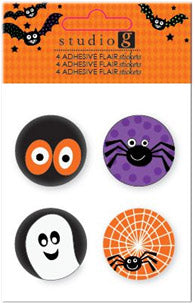 Flair Halloween Button Adhesive Accents #3 (Button Eyes)
