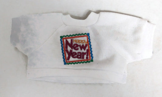 Happy new Year Beanie Doll TShirt Clothes