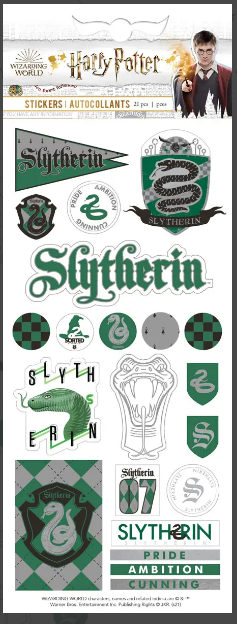 Harry Potter Slytherin Enamel Stickers