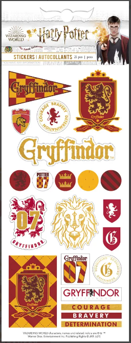 Harry Potter Gryffindor Stickers
