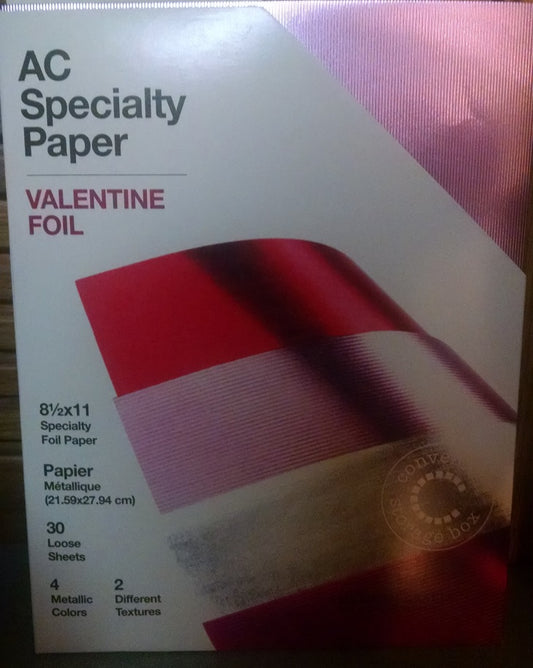 Valentine Foil Cardstock Assortment