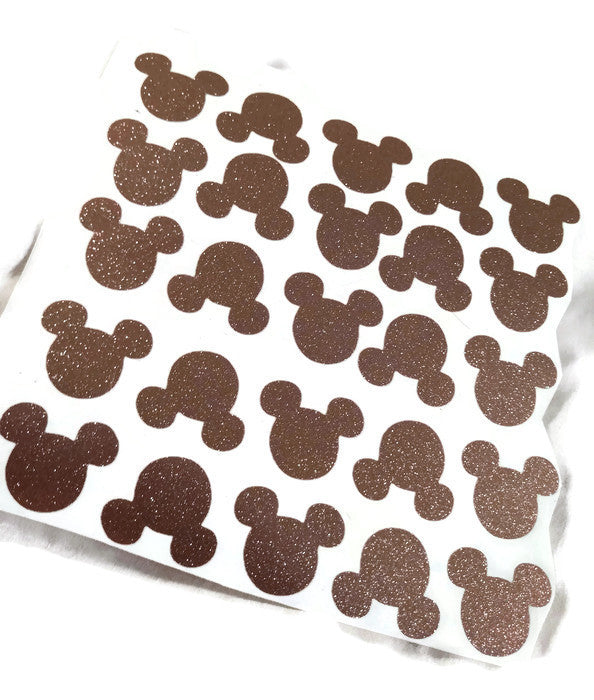 Rose Gold Mickey head Decal Stickers