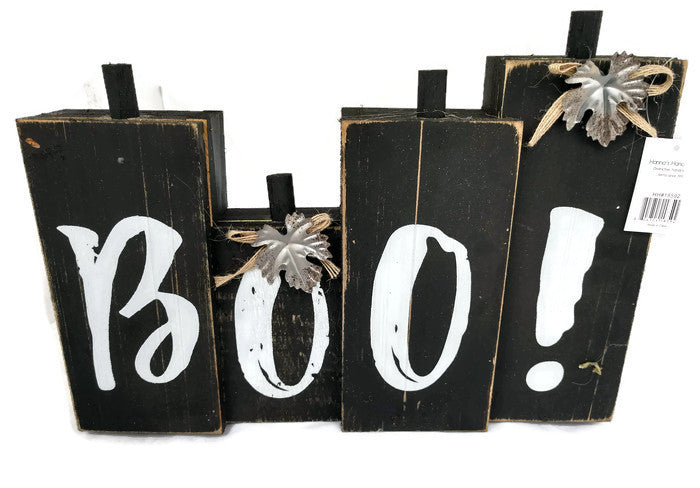 Halloween Boo Wood Sign