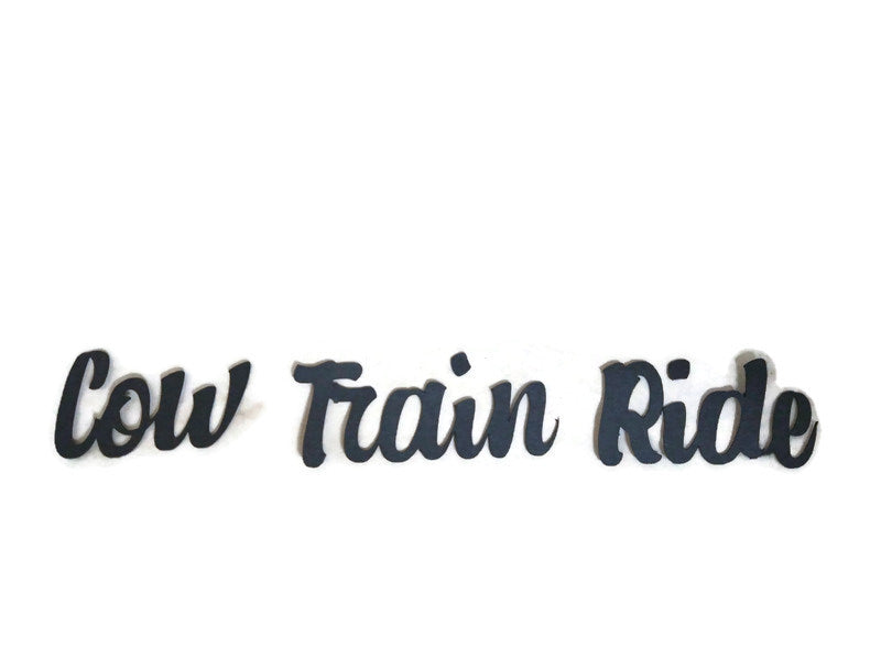 Cow Train Ride Title