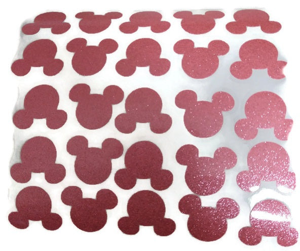 Pink Glitter Mouse Vinyl Decal Stickers - 25ct – Country Croppers