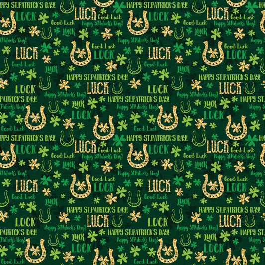 Lucky - Irish Luck Scrapbook Paper 12x12