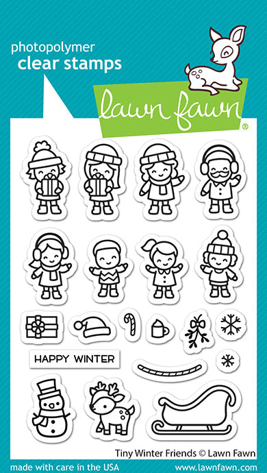 Lawn Fawn Tiny winter Friends Stamp Set