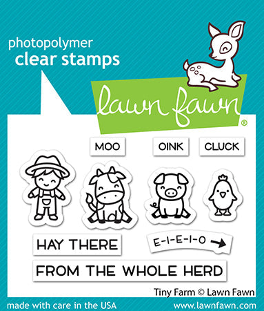 Lawn Fawn tiny Farm Friends Stamp Set