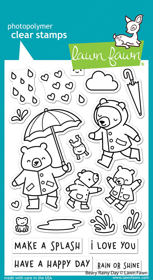 Beary Rainy Day Clear Stamp Set