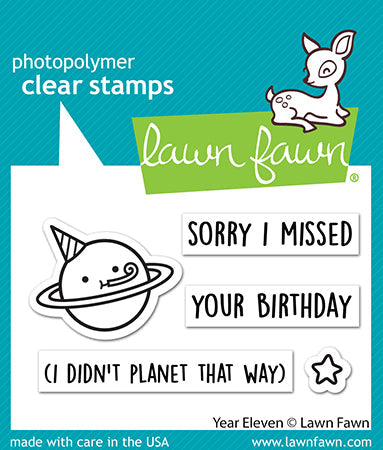 Lawn Fawn Year Eleven Birthday Stamps
