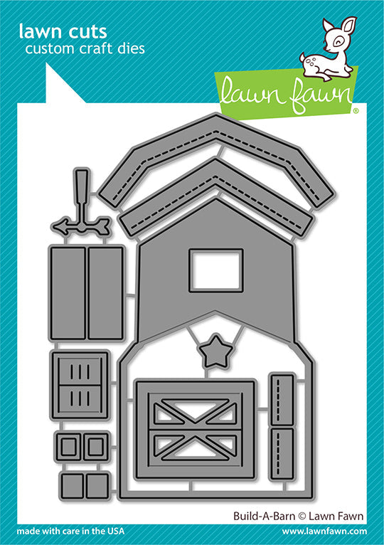 Lawn Fawn Build a Barn Metal Dies Set