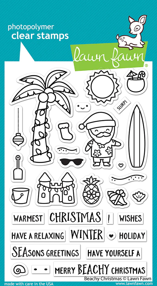 Lawn Fawn Beachy Christmas Stamps
