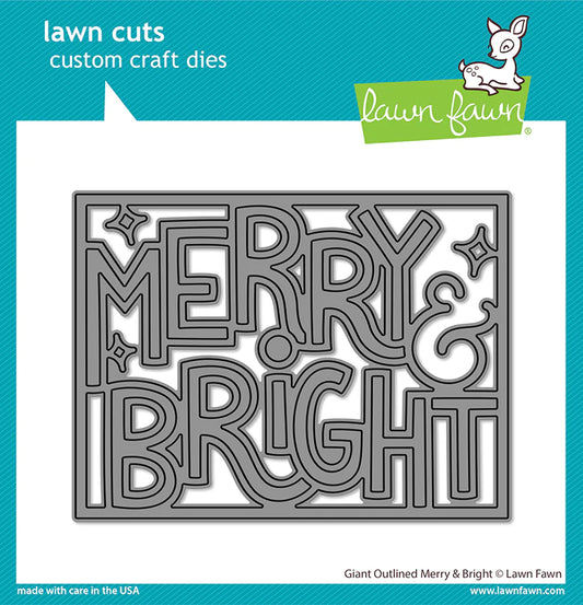 Merry and Bright Christmas Die by Lawn Fawn
