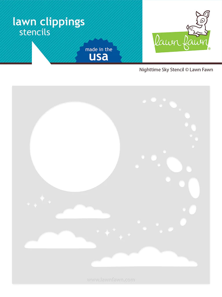 Lawn Fawn Nighttime Sky Stencil