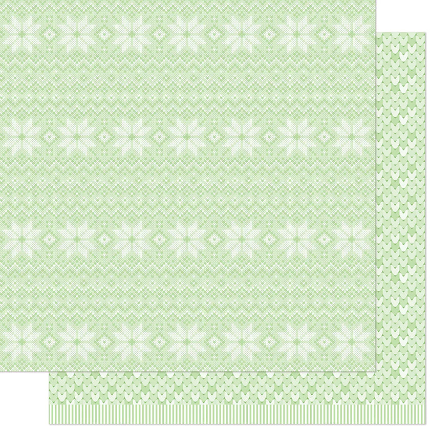 Itchy Sweater - Knit Picky 12x12  Paper - 4 Sheets
