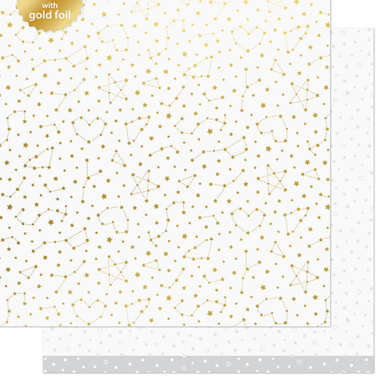 Twinkling White Foil Paper by Lawn Fawn