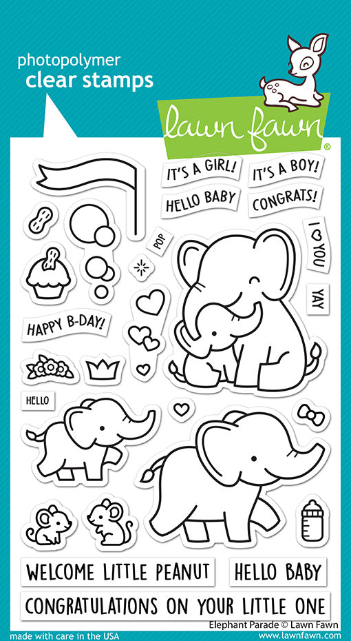 Elephant Parade Stamps by Lawn Fawn