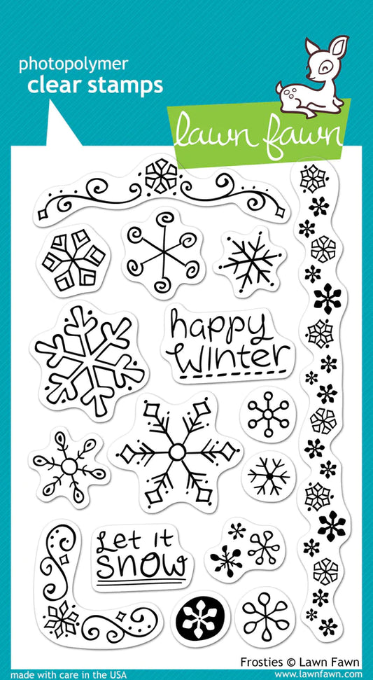 Lawn Fawn Frosties Snowflake Stamps