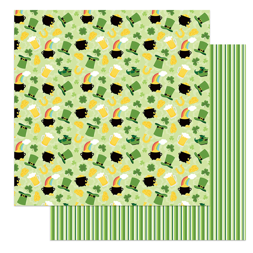 Lucky Charm St Patricks Day Scrapbook Paper