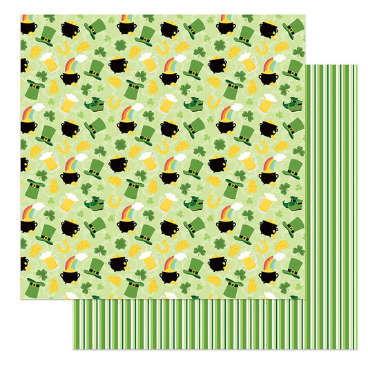 Lucky Charm St Patricks Day Scrapbook Paper