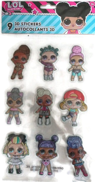 LOL Surprise Doll Pop UP Stickers