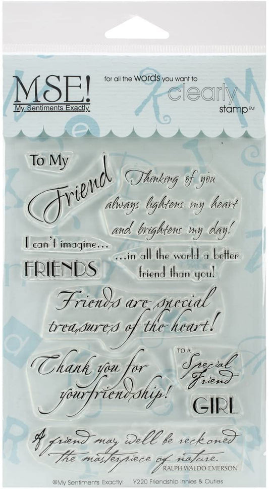 Clear Friendship Stamp Set by MSE