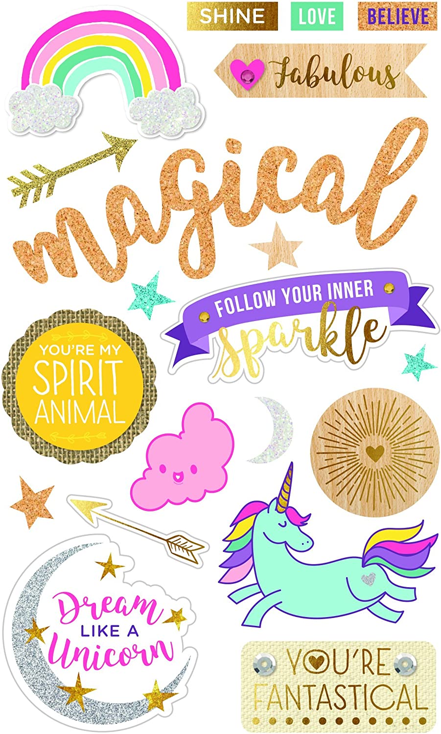 Magical Mixed Media Stickers