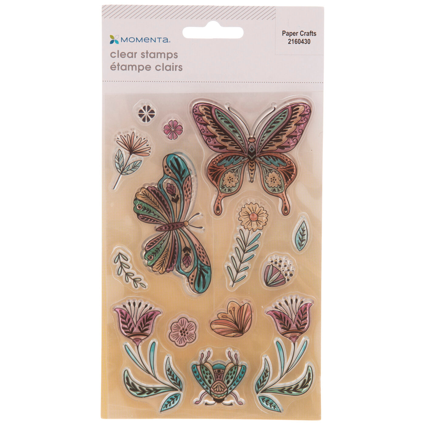 Folk Butterflies Clear Stamp