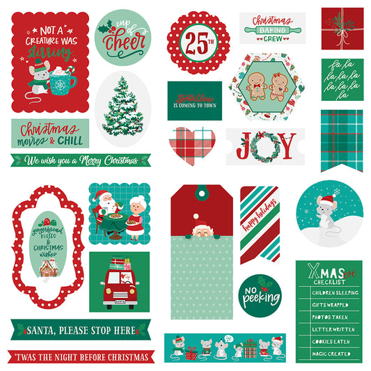 Not a Creature was Stirring Die Cut Ephemera
