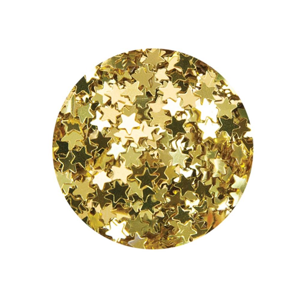 Nuvo Golden Stars Confetti Chunky Glitter