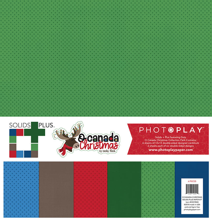 O Canada Solids Plus Cardstock Pack - 6 Sheets – Country Croppers