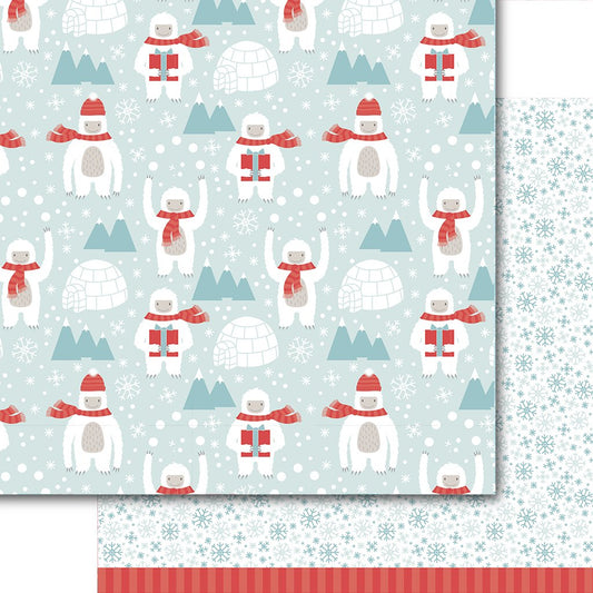 Yeti for winter Scrapbook Paper by Dare2BArtzy