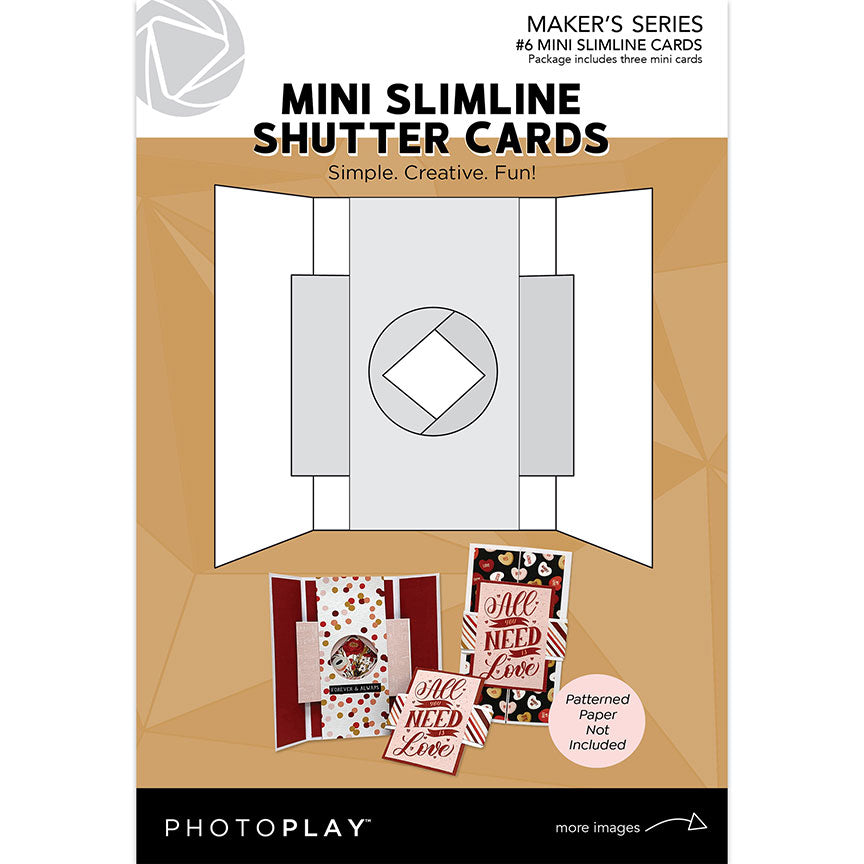Photo Play Mini Slimline Shutter Card Bases