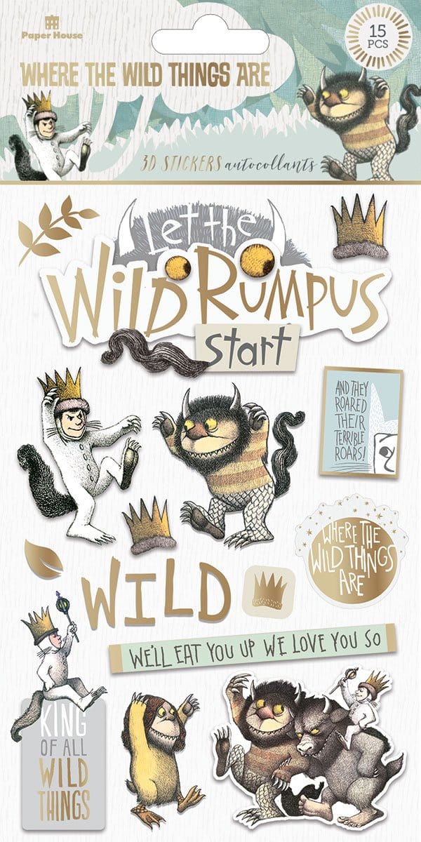 Where the Wild Things Are 3d Stickers