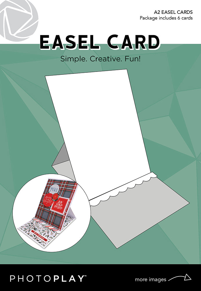 White Blank Easel Card Set