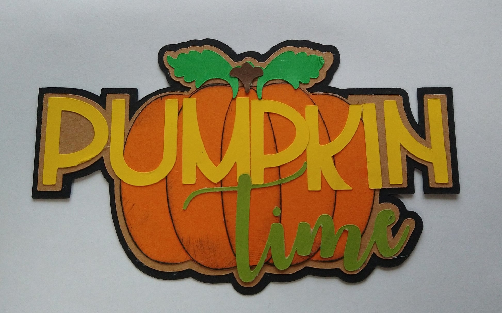 Pumpkin Time Paper Piecing
