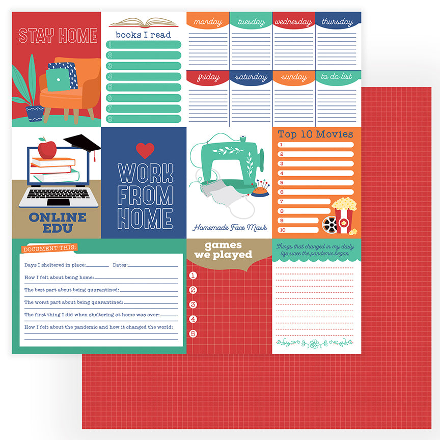 This Happened Quarantine Life Scrapbook paper