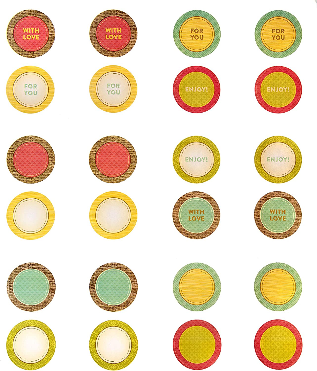 Trendy Round Recipe Label Stickers