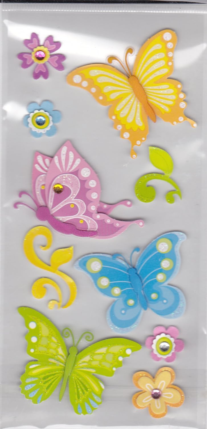 Pastel Butterfly Stickers