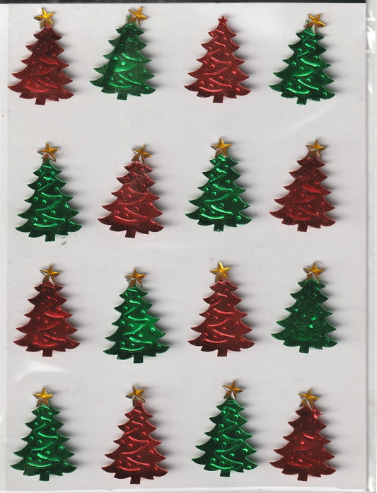 Christmas Tree Foil Stickers