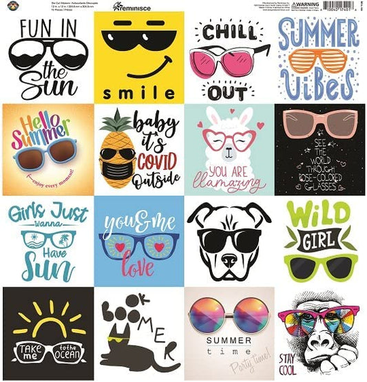 Reminisce Beachin Sunglasses Stickers