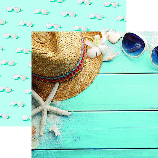 Reminisce Summer Blues Beachin Sunglasses Paper