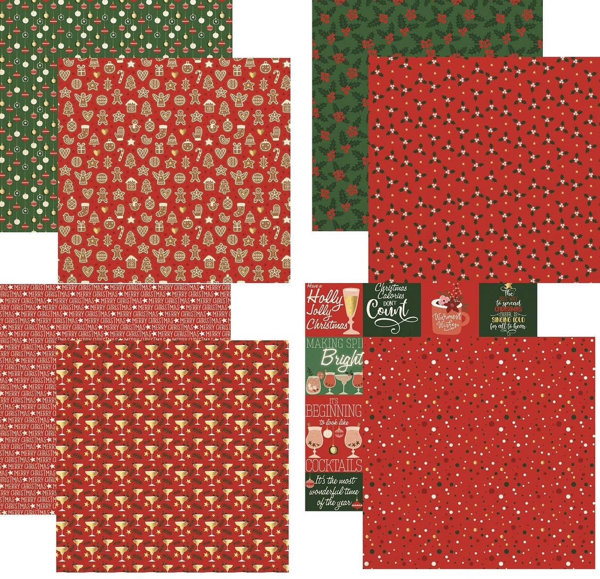Christmas Wishes Scrapbook Papers Set by Reminisce