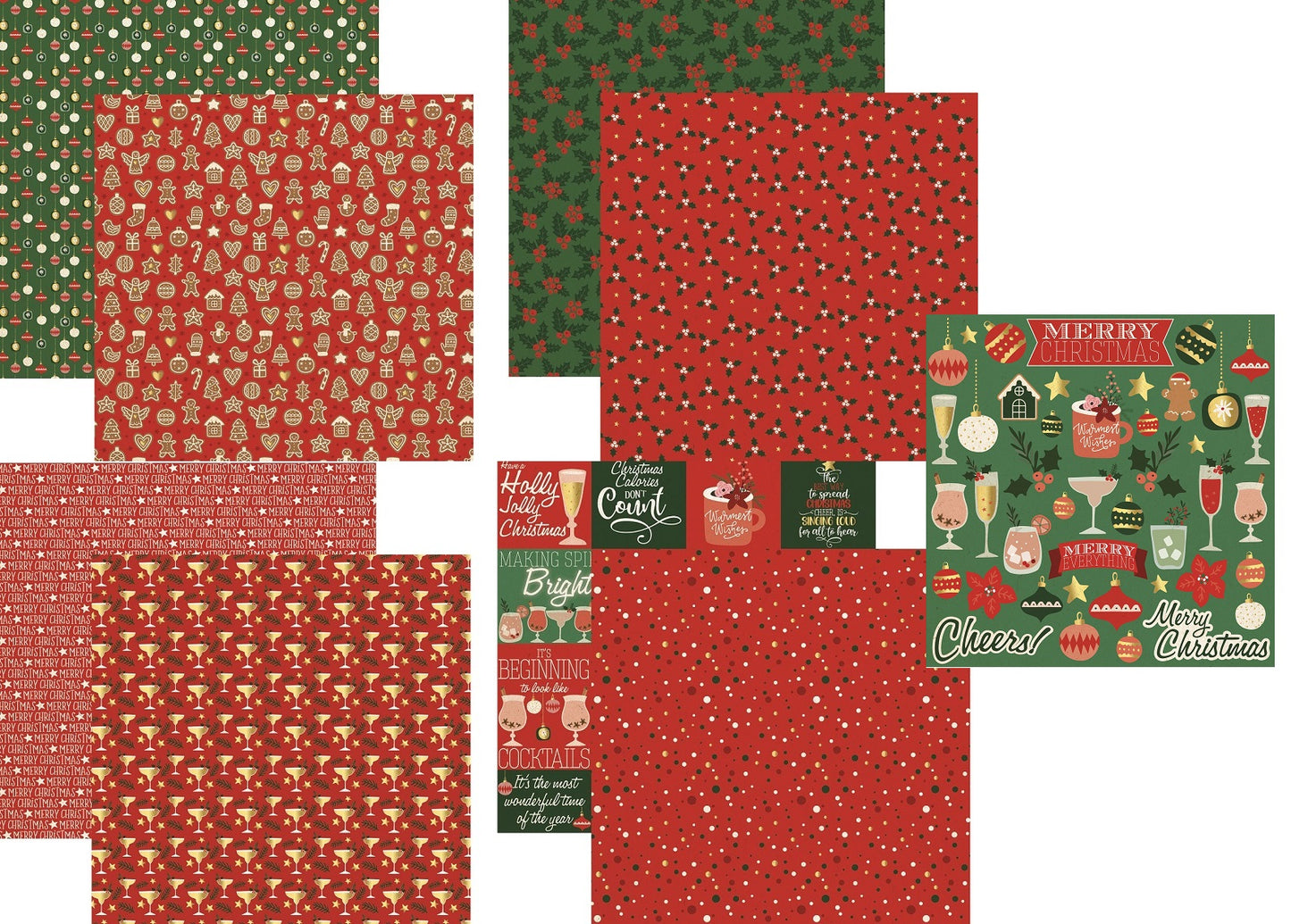 Christmas Wishes Scrapbook Papers and Stickers by Reminisce