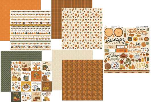 Reminisce Cozy Fall Papers and Stickers Set