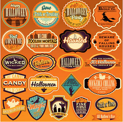 Reminisce Halloween Party Label Stickers
