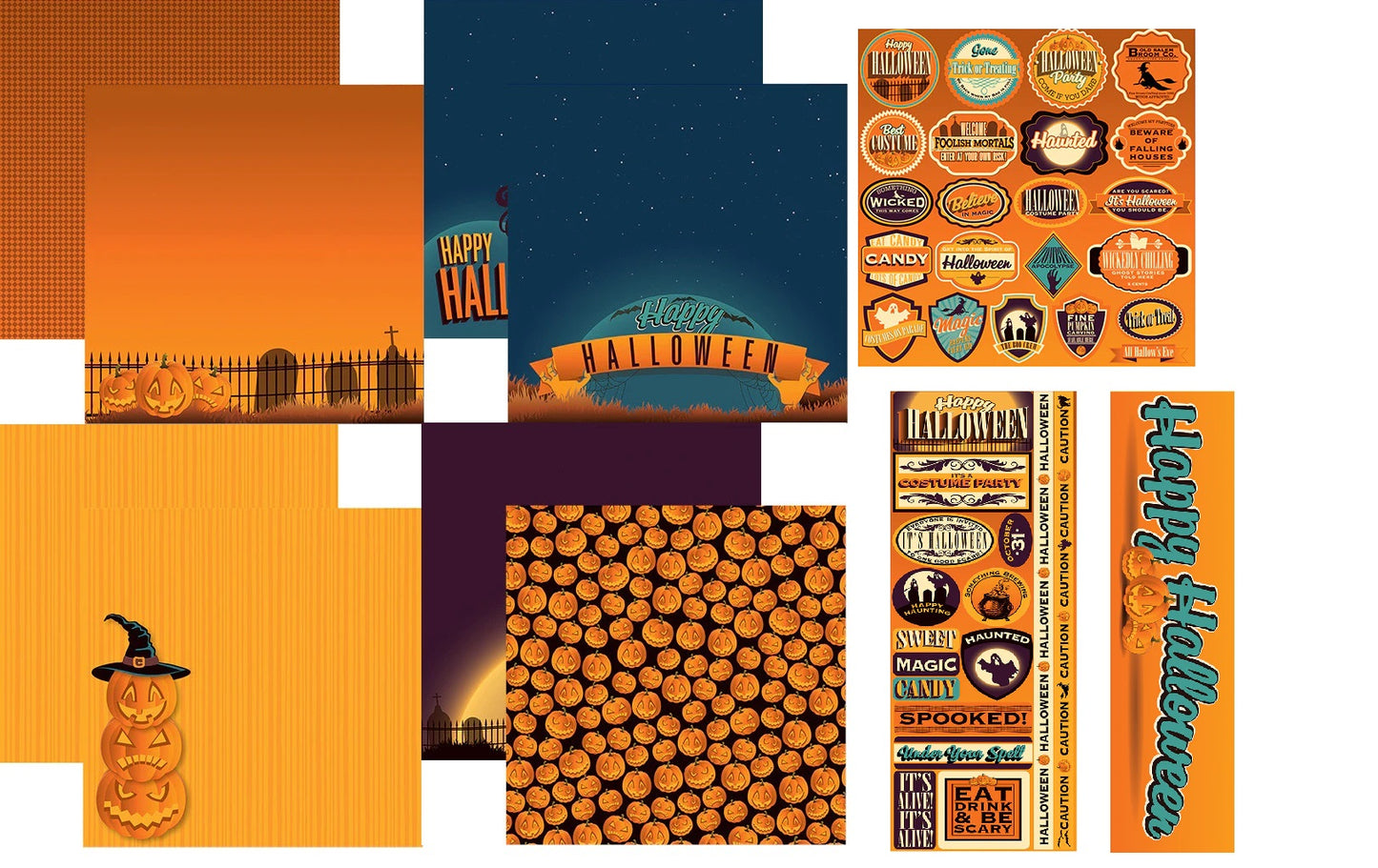 Reminisce Halloween Party Scrapbook Collection Kit