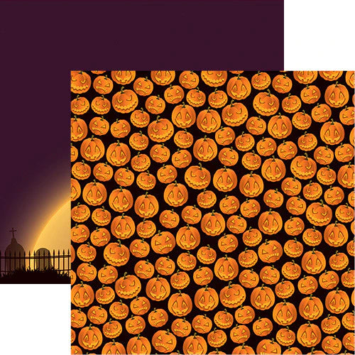 Pumpkin Crush Halloween Party Scrapbook Paper