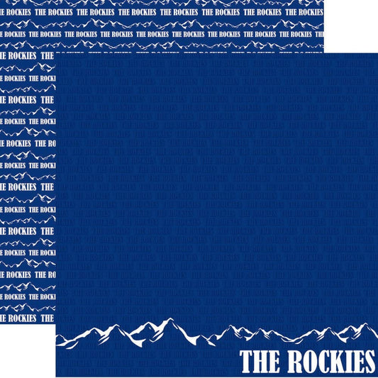 Colorado The Rockies Scrapbook Paper