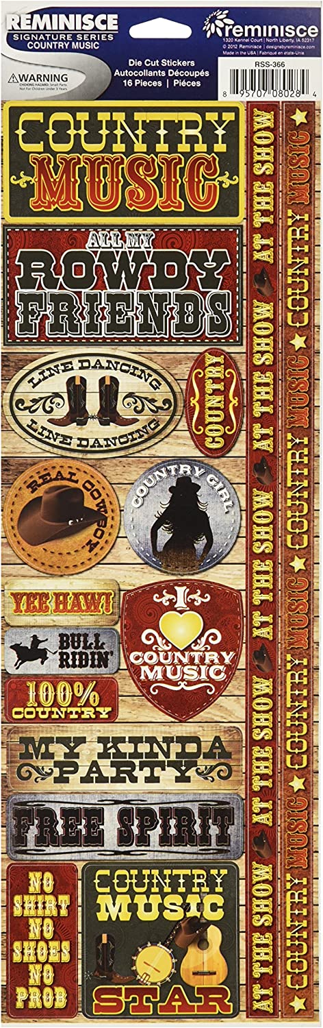 Reminisce Country Music Stickers